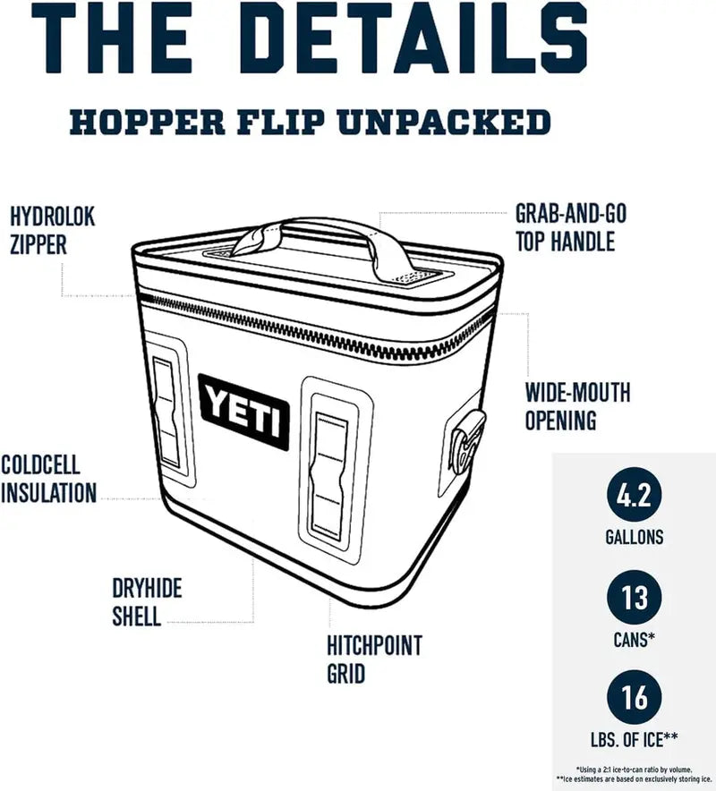 Hopper Flip 12-Quart Portable Soft-Sided Cooler – Lightweight & Leakproof