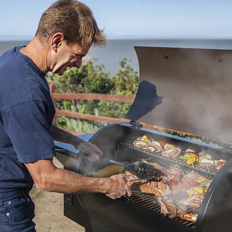 Z Grills ZPG-700D – Wood Pellet Grill and Smoker with Cabinet Storage 694 sq. in.  – Bronze