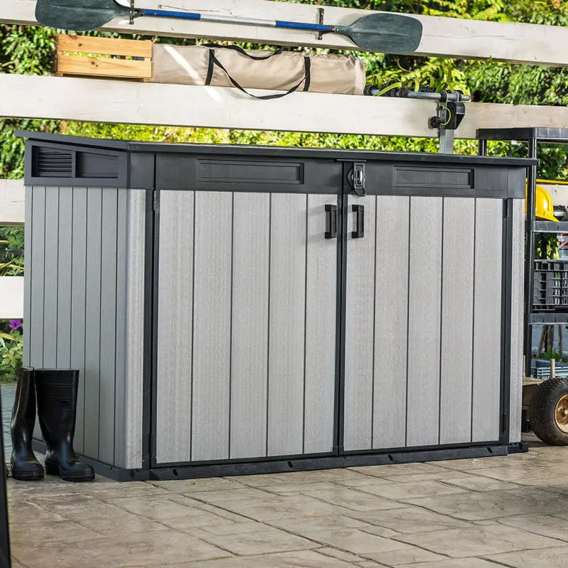 Keter 6 ft. x 3.5 ft. Resin Storage Shed – Low-Maintenance Outdoor Garden or Tool Shelter