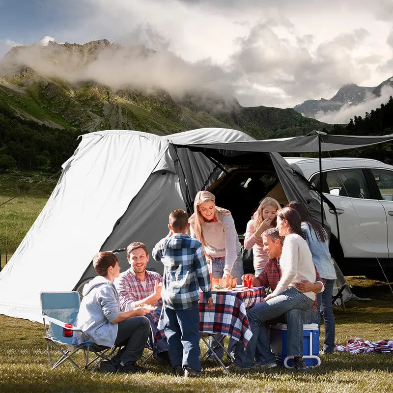 KAMPKEEPER Vehicle-Mounted Tailgate Awning Tent – Compact Shade & Shelter Solution for SUVs, Vans & Pickups