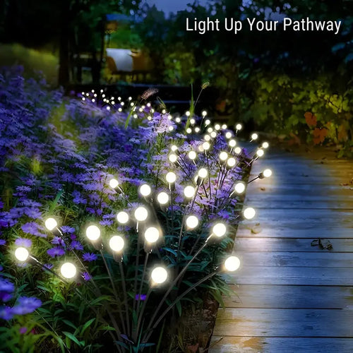 GlowWave Solar-Powered Swinging Garden Lights – Motion-Activated, Stake-Mounted Outdoor Ambience