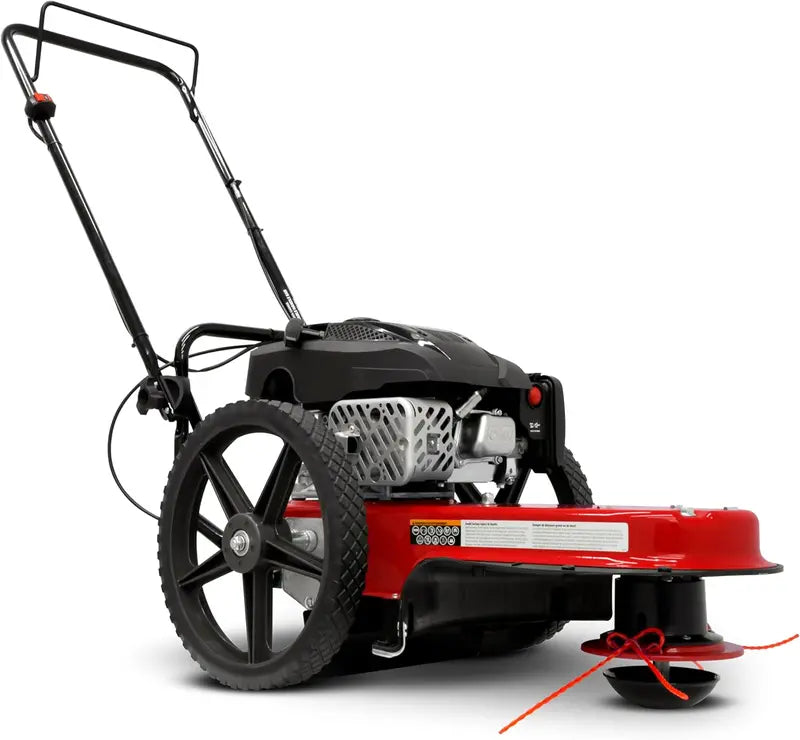 Viper 4-Cycle Walk-Behind String Trimmer Mower – 160cc Engine, 22″ Cutting Width, Never-Go-Flat Wheels, Adjustable Handle