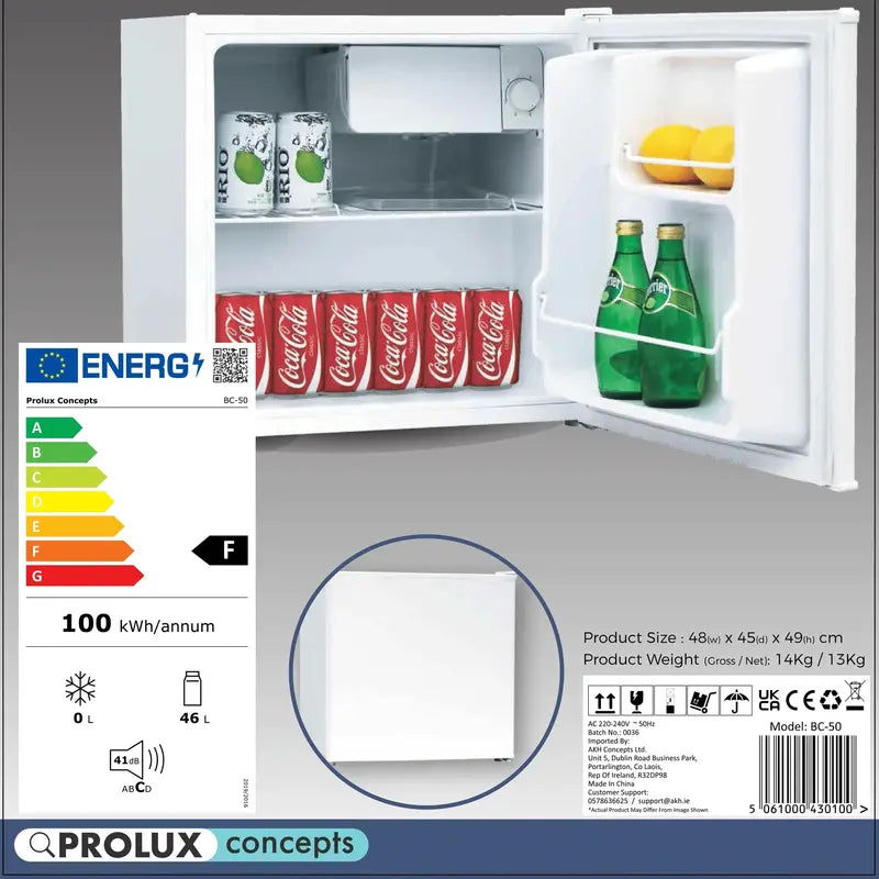 Prolux Compact Tabletop Refrigerator with Freezer Compartment