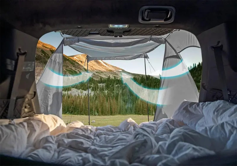 KAMPKEEPER Vehicle-Mounted Tailgate Awning Tent – Compact Shade & Shelter Solution for SUVs, Vans & Pickups
