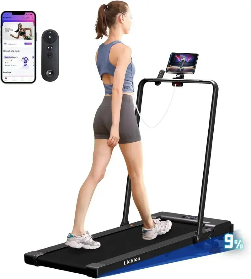 Lichico Ultra-Quiet Under-Desk Walking Pad – Brushless Motor, Low-Noise Electric Treadmill