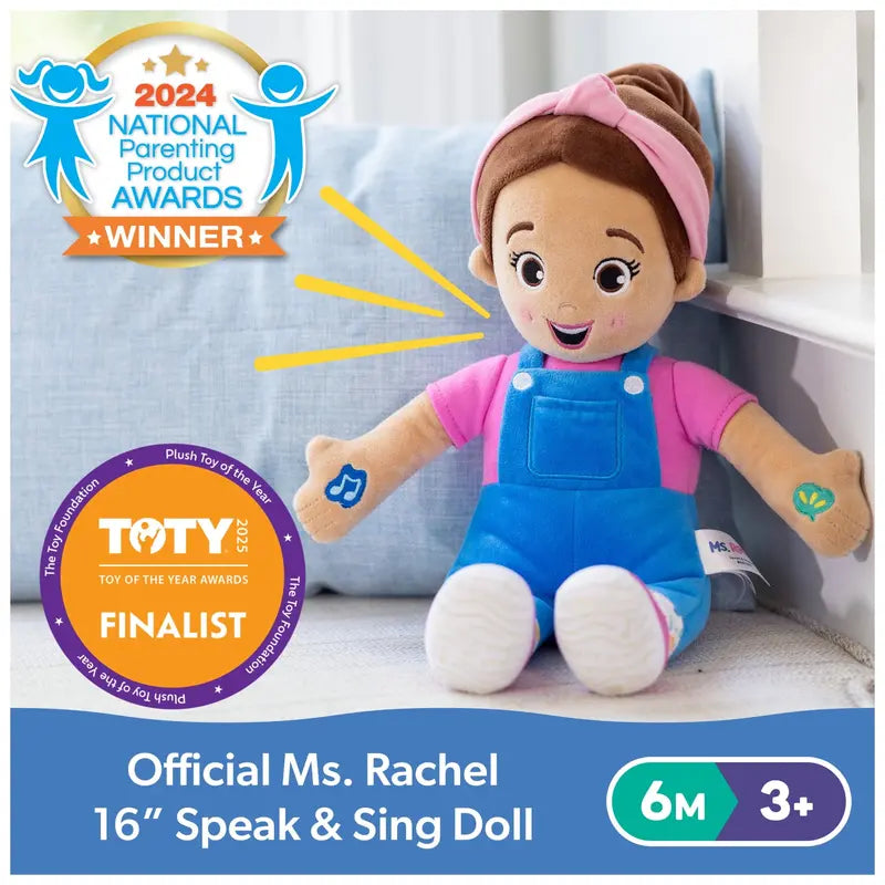 GUND Baby Ms. Rachel 16″ Plush Doll with Songs & Phrases for 6-36 Months