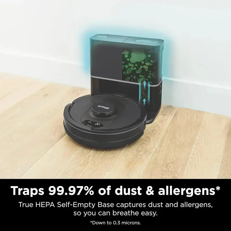 Voice-Controlled Robot Vacuum with Smart Mapping, 60-Day Dustbin Capacity