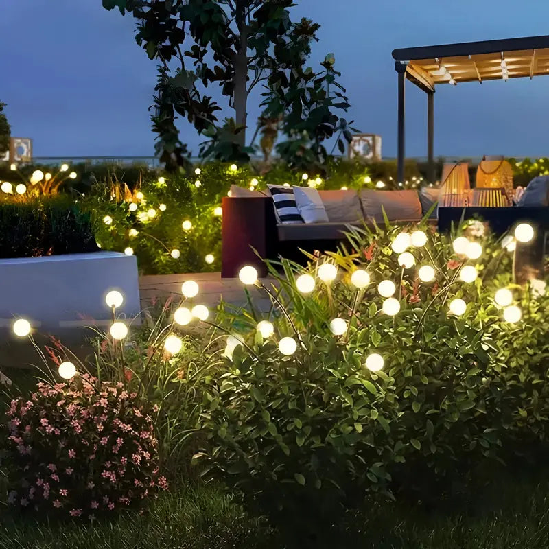 GlowWave Solar-Powered Swinging Garden Lights – Motion-Activated, Stake-Mounted Outdoor Ambience