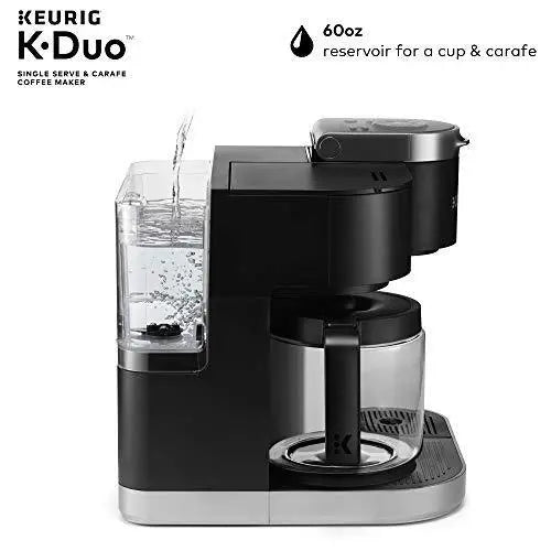 Keurig K-Duo Dual Coffee Maker – Brews K-Cups or 12-Cup Carafe, Grounds-Compatible