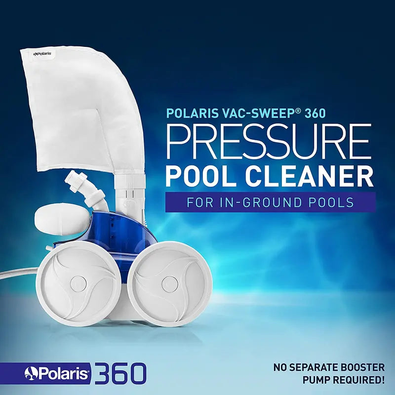 Polaris Vac-Sweep 360 Pressure-Side In-Ground Pool Cleaner – Triple-Jet Propulsion System