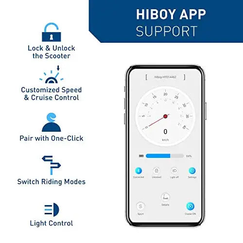 Hiboy S2 Pro Folding E-Scooter – 500W Motor, 10″ Solid Tires