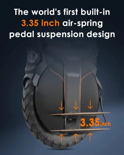 INMOTION V11 Electric Unicycle   18 Inch Self-Balancing Monowheel, Equipped with 3.35  Air Suspension