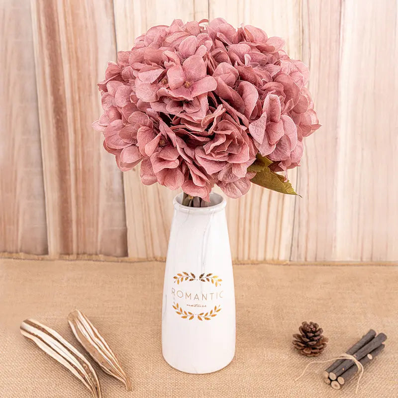 Hydrangea Artificial Stem – Textured Faux Branch for Fall-Inspired Interior & Nuptial Decor
