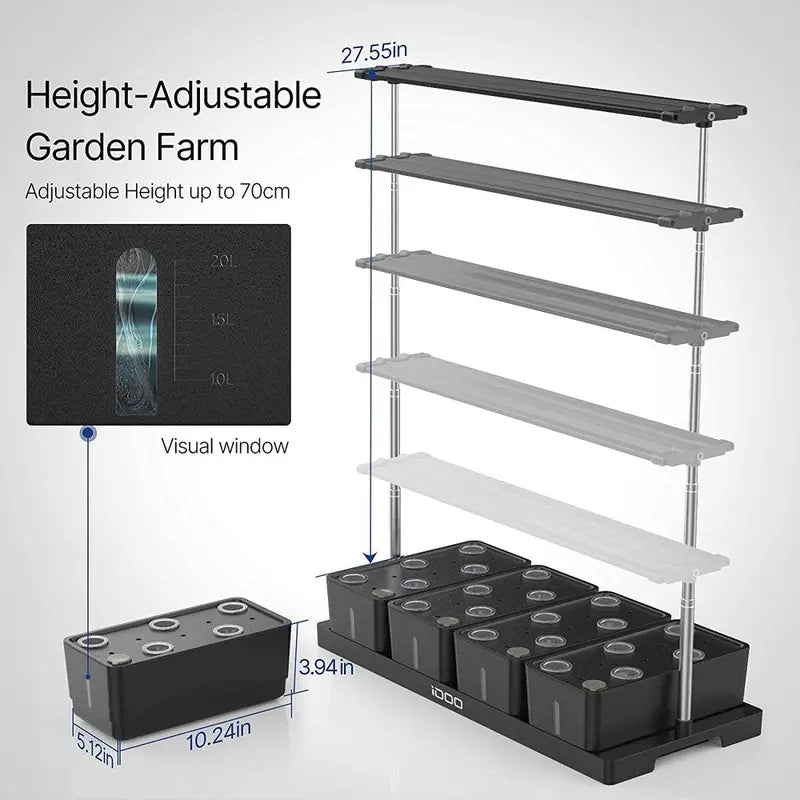 iDOO 20 Pods Hydroponics Growing System, Indoor Herb Garden Planter