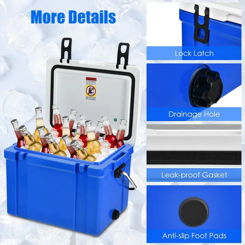 High-Performance Camping Cooler – 26/58/79-Quart Options with 4-Day Ice Retention