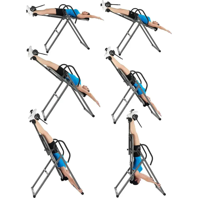 Innova ITX9688 Heavy Duty Inversion Table with Adjustable Headrest & 6-Angle Pin System, 300 lb Capacity
