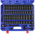 WORKPRO 65-Piece 1/2-Inch Drive Impact Socket Set – SAE & Metric Deep and Standard Sizes