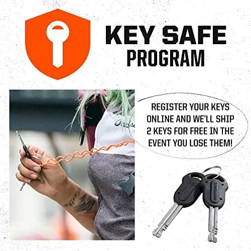 Kryptonite Keeper 712 4 Ft Heavy Duty Bike Chain Lock – Anti-Theft with Keys for Bike, Motorcycle, Scooter, Gate – Black