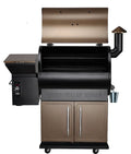 Z Grills ZPG-700D – Wood Pellet Grill and Smoker with Cabinet Storage 694 sq. in.  – Bronze
