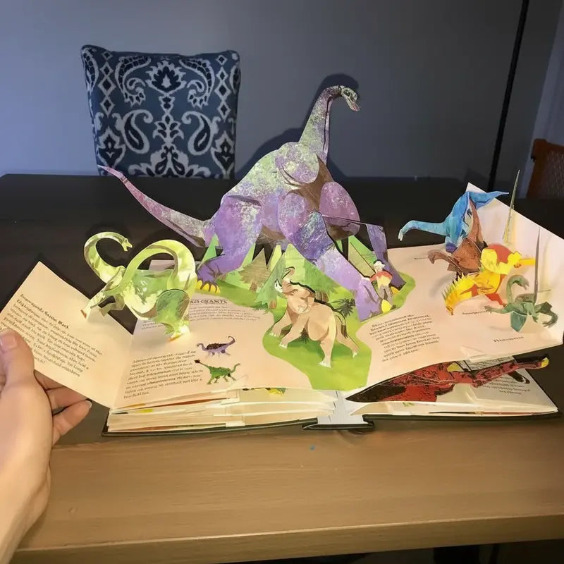 Jurassic Pop-Up: 3D Illustrated Dinosaur Book – Interactive Fold-Out Prehistoric Scene Collection