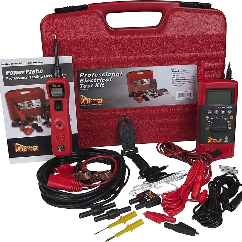 Power Probe Professional Electrical Diagnostic Test Kit – Red Edition