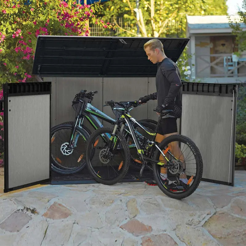 Keter 6 ft. x 3.5 ft. Resin Storage Shed – Low-Maintenance Outdoor Garden or Tool Shelter
