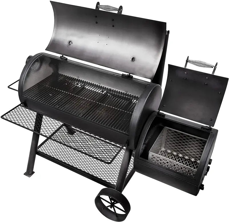 Longhorn Reverse Flow Offset Smoker – Traditional Texas-Style BBQ Pit