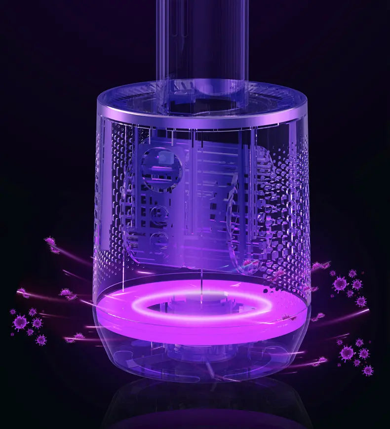 Quiet Tower Air Purifier & Circulator – 8-Speed Adjustable Fan