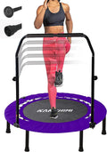 Kanchimi Foldable Mini Rebounder Trampoline – 40″ or 48″ Indoor Exercise Trampoline with Handle & 330 lb Weight Capacity