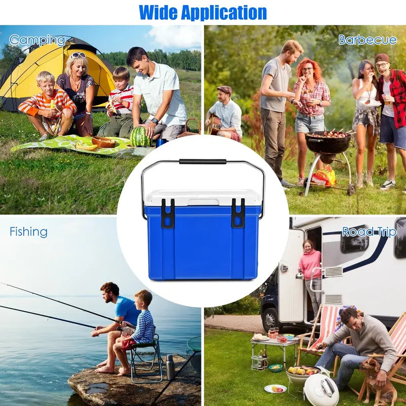 High-Performance Camping Cooler – 26/58/79-Quart Options with 4-Day Ice Retention
