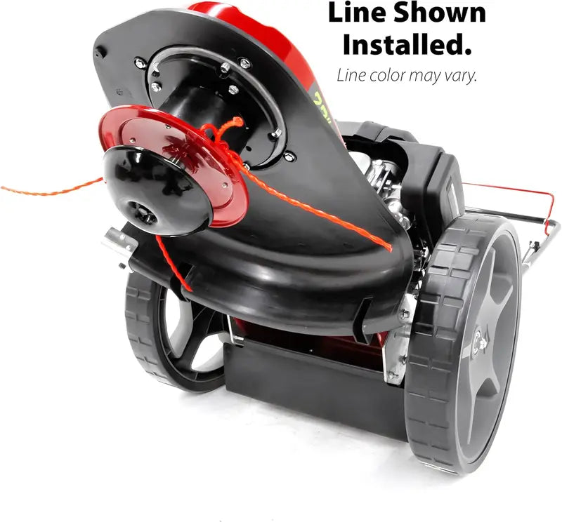 Viper 4-Cycle Walk-Behind String Trimmer Mower – 160cc Engine, 22″ Cutting Width, Never-Go-Flat Wheels, Adjustable Handle