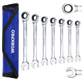 WORKPRO 7-Piece Ratcheting Combination Wrench Set – Compact & Durable