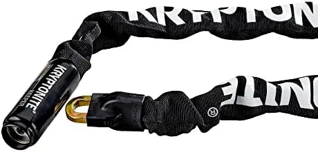Kryptonite Keeper 712 4 Ft Heavy Duty Bike Chain Lock – Anti-Theft with Keys for Bike, Motorcycle, Scooter, Gate – Black