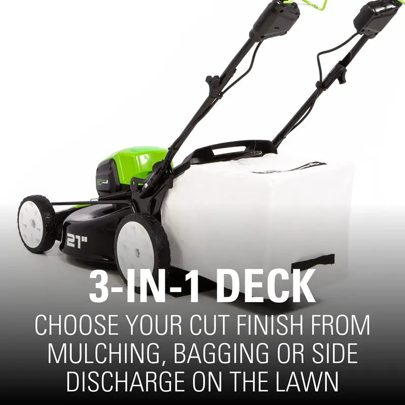 Greenworks 80V Cordless 21-Inch Self-Propelled Brushless Lawn Mower
