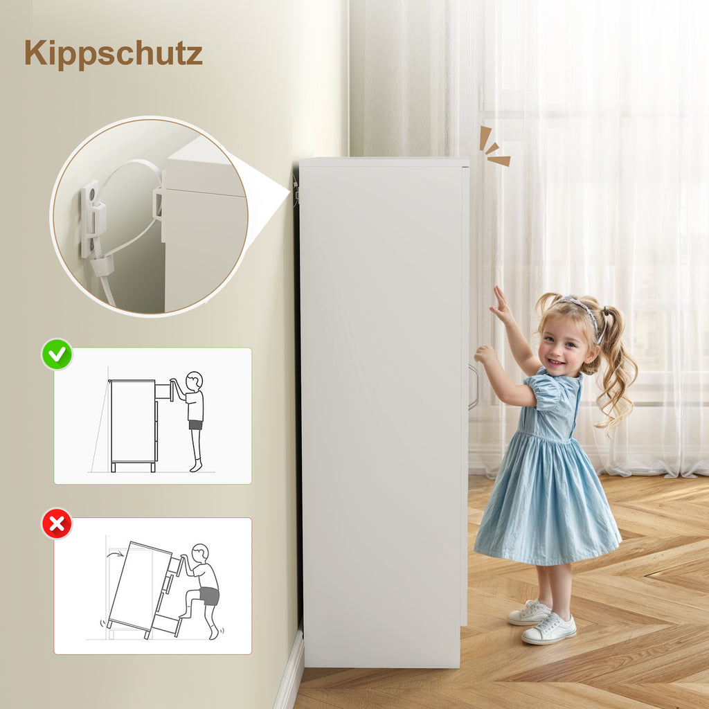 HOMCOM Schuhschrank mit Soft-Close-Scharnieren, verstellbare Regale, 6-stufiges Schuhregal für Flur, Eingangsbereich, für 14 Paare, 55 x 35 x 108 cm, Holz, Weiß