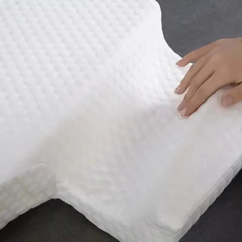 OrthoCuddle Couple Pillow – Memory Foam Arm Tunnel Design for Shared Comfort