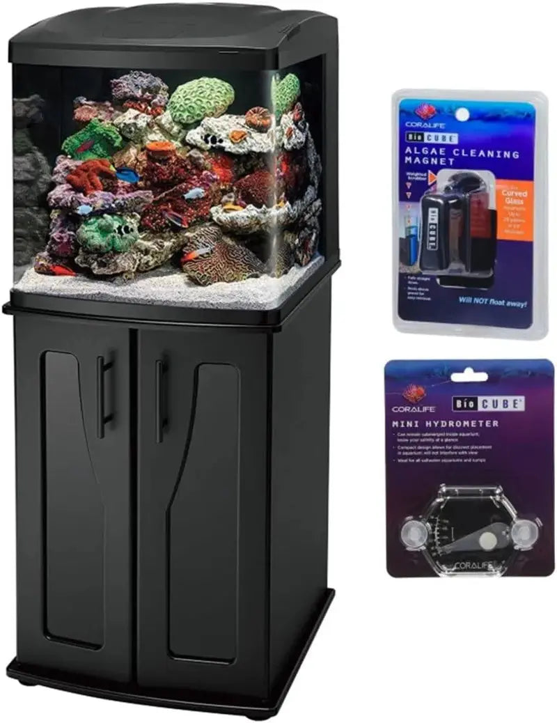 LED Aquarium Combo Kit – 32-Gallon Tank with Matching Stand and Lighting System