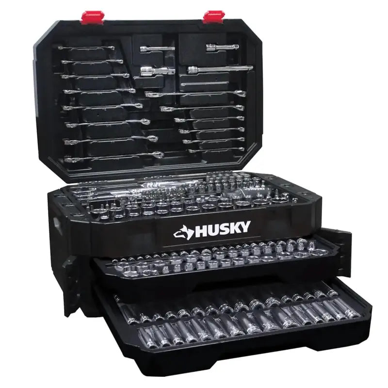Husky 290-Piece Professional Mechanics Tool Set – Full-Size Wrenches, Sockets & Ratchets