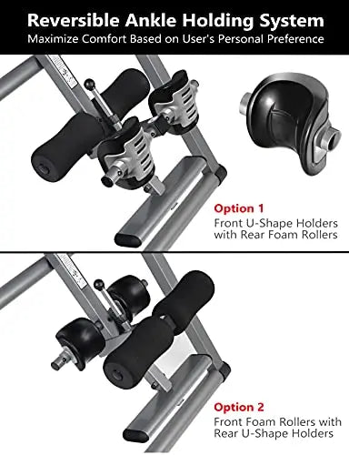 INNOVA Heavy Duty Inversion Table, Standard Ankle Holding System