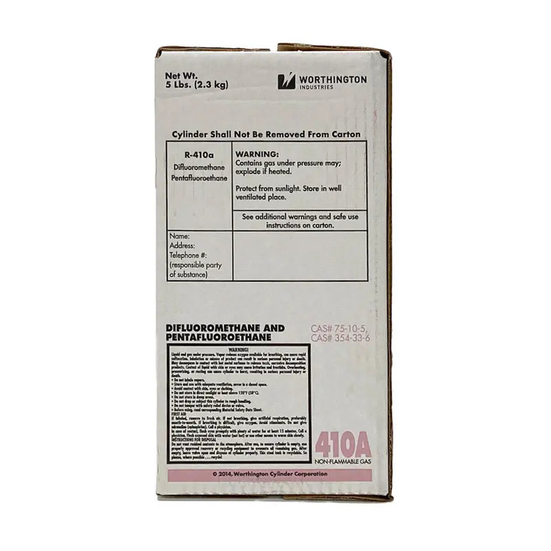 R-410A Refrigerant – 5-Pound Cylinder for HVAC Systems