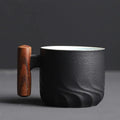 Zonema Ceramic Coffee Set – Minimalist Mug, Matching Saucer & Spoon