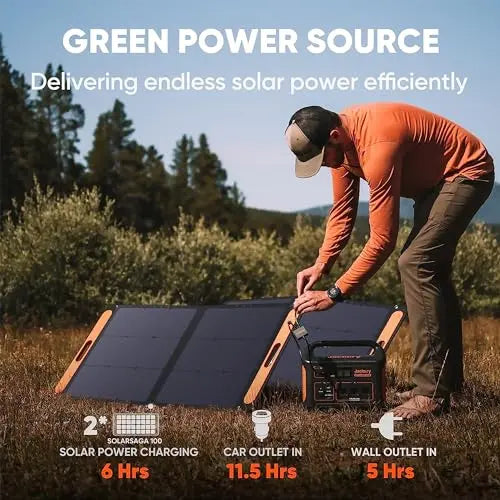 Jackery Explorer 1000 Portable Power Station (2025 Model) – 1002Wh Battery, Triple 1000W AC Outlets, Off-Grid Energy Solution