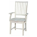 International Concepts Wood Mission Side Chair with Arms – 39.2