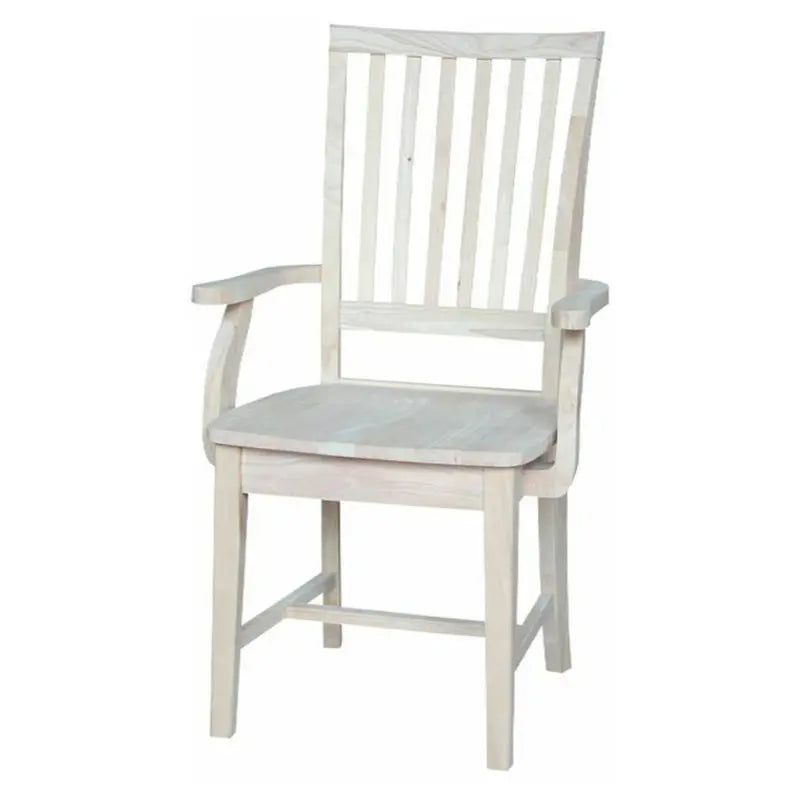 International Concepts Wood Mission Side Chair with Arms – 39.2
