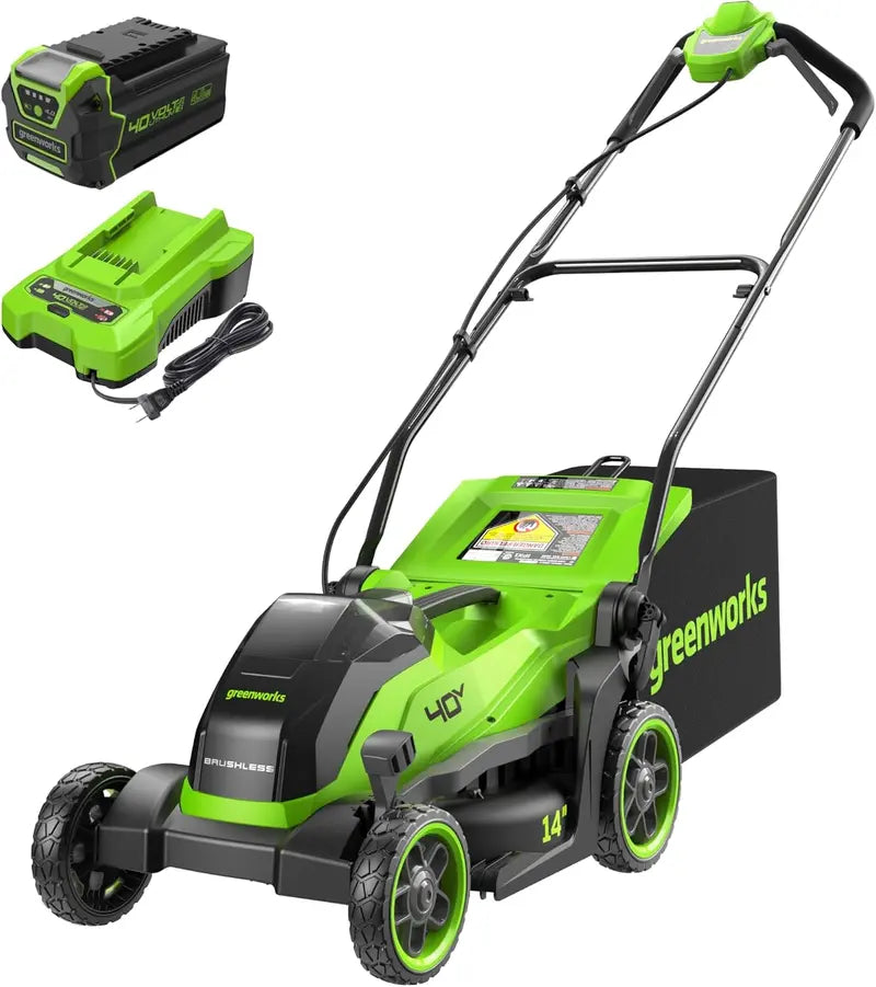 Greenworks 40V 21″ Self-Propelled Brushless Cordless Lawn Mower — 5.0Ah