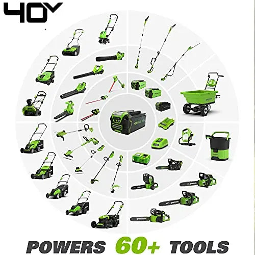 Greenworks 40V 16  Cordless Electric Lawn Mower, 4.0Ah Battery and Charger Included