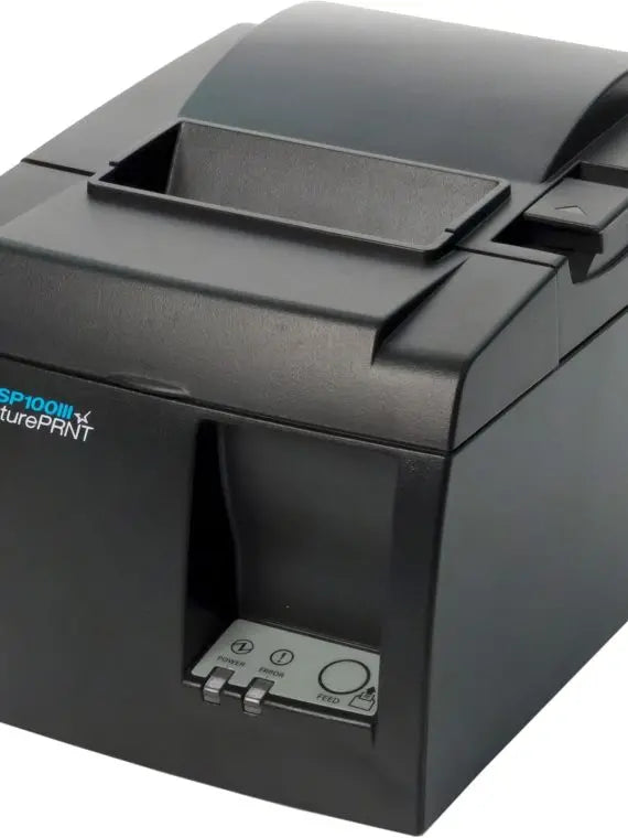 Gray Bluetooth Thermal Receipt Printer with Auto-Cutter, MFi USB Ports & Internal Power Supply