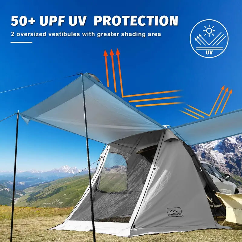 KAMPKEEPER Vehicle-Mounted Tailgate Awning Tent – Compact Shade & Shelter Solution for SUVs, Vans & Pickups