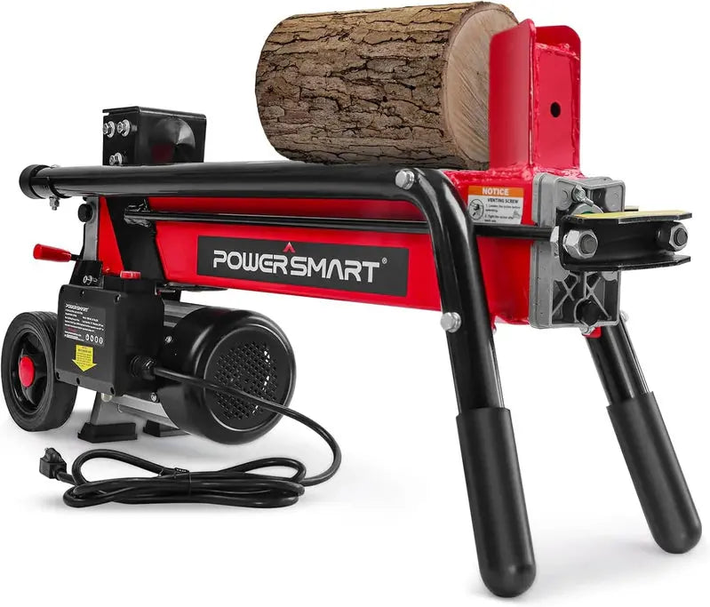 PowerSmart 7-Ton Electric Log Splitter – 15-Amp Motor, 3500 PSI Efficient Wood Processing Tool
