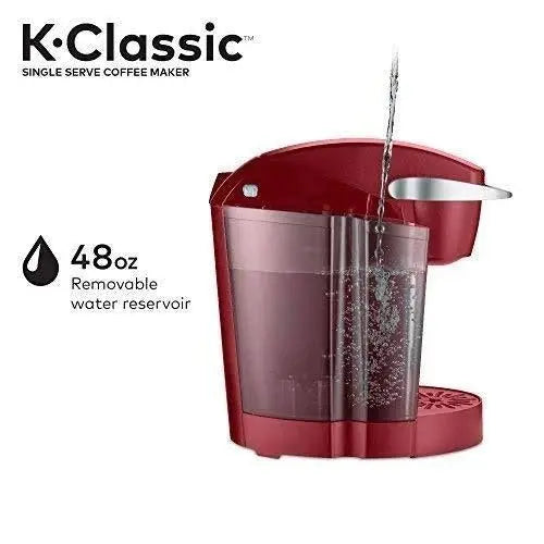 Keurig K-Classic Single-Serve Coffee Brewer – Sleek Rhubarb Finish, Programmable Timer